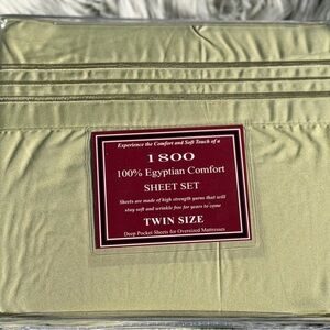 Twin size bed sheets set,brand new,3PCS, deep pocket